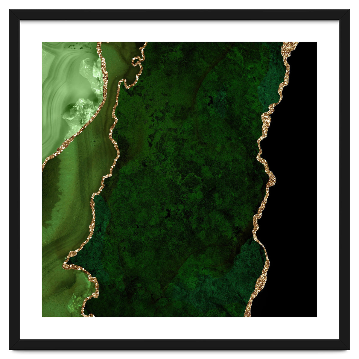 Green & Gold Agate Texture 15