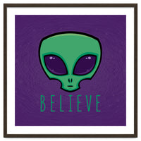 Believe Alien Head