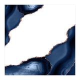 Navy & Rose Gold Agate Texture 30  (Print Only) thumbnail