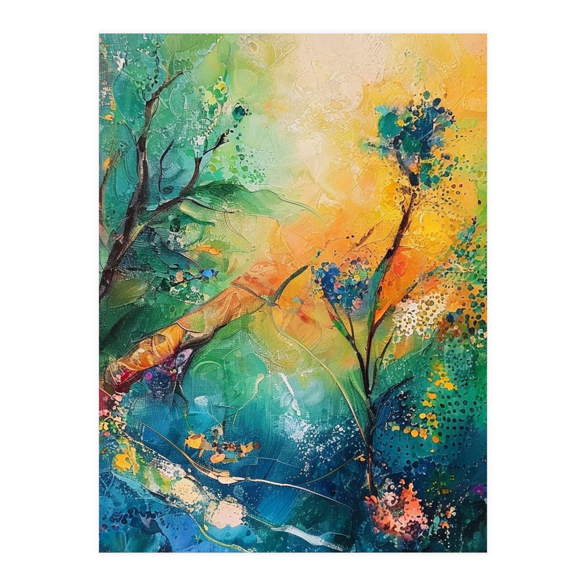 Abstract Botanical Forest Landscape (Print Only)