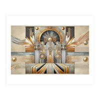 Art Deco Gold Architecture (Print Only)