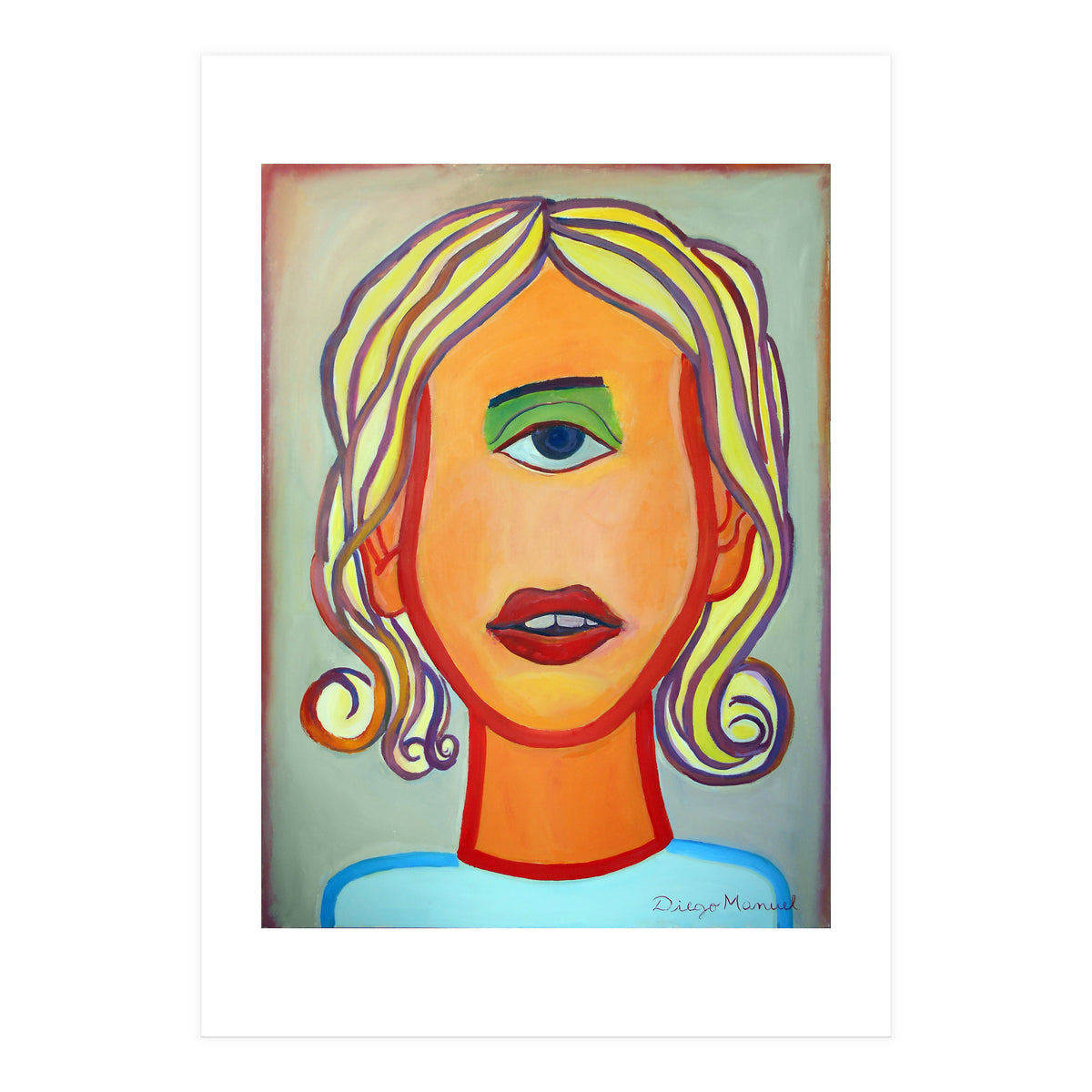 Cabeza De Mujer (Print Only)