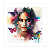 Butterfly Bloom Hindu Portrait (Print Only) thumbnail