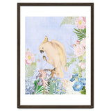 White Cockatoo In Flower Jungle thumbnail