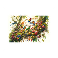 Jungle Symphony Of Tropical Birds (Print Only)
