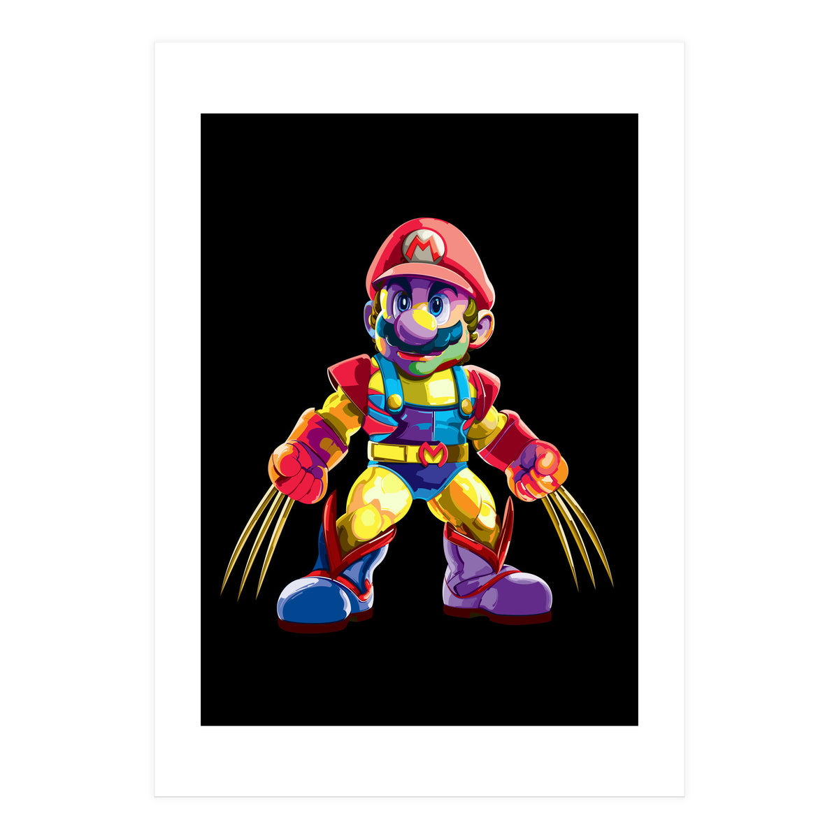 Mario Bros Action Fight Game 2 (Print Only)