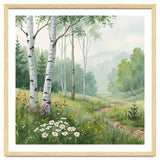 Birch Grove Serenity: A Meadow Wildflower Path thumbnail