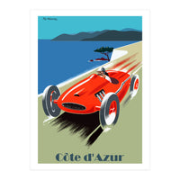 French Riviera, Race Car (Print Only)