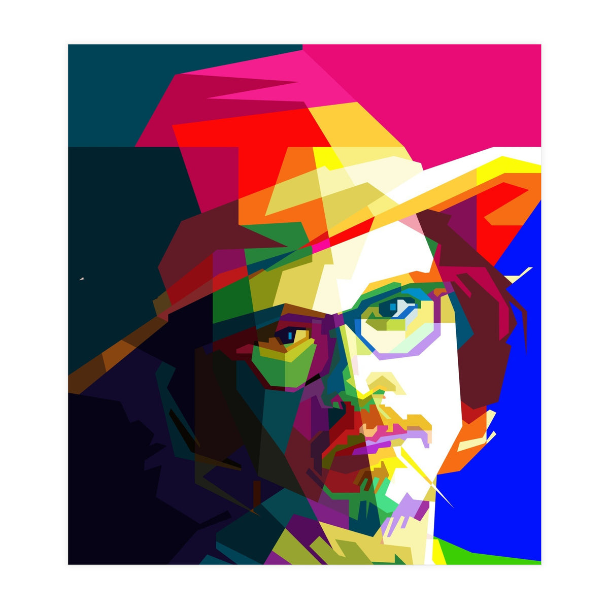 Johny Depp Hollywood Movies Pop Art WPAP (Print Only)