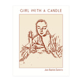 Girl With A Candle – Jean Baptiste Santerre (Print Only) thumbnail