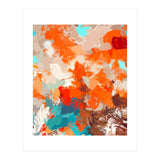 Pleasure, Abstract Painting Summer, Positivity Modern Bohemian Pop of Color Bright Good Vibes (Print Only) thumbnail