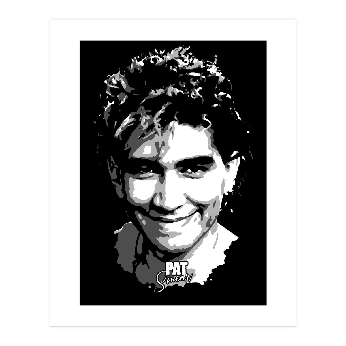 Pat Smear American Musician Legend in Grayscale (Print Only)