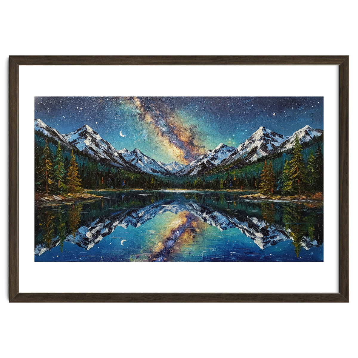Midnight Mountain Reflection