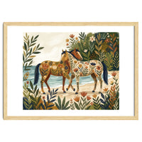 Horses In Blooming Paradise