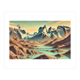 Vintage Chile, Torres Del Paine Poster (Print Only) thumbnail