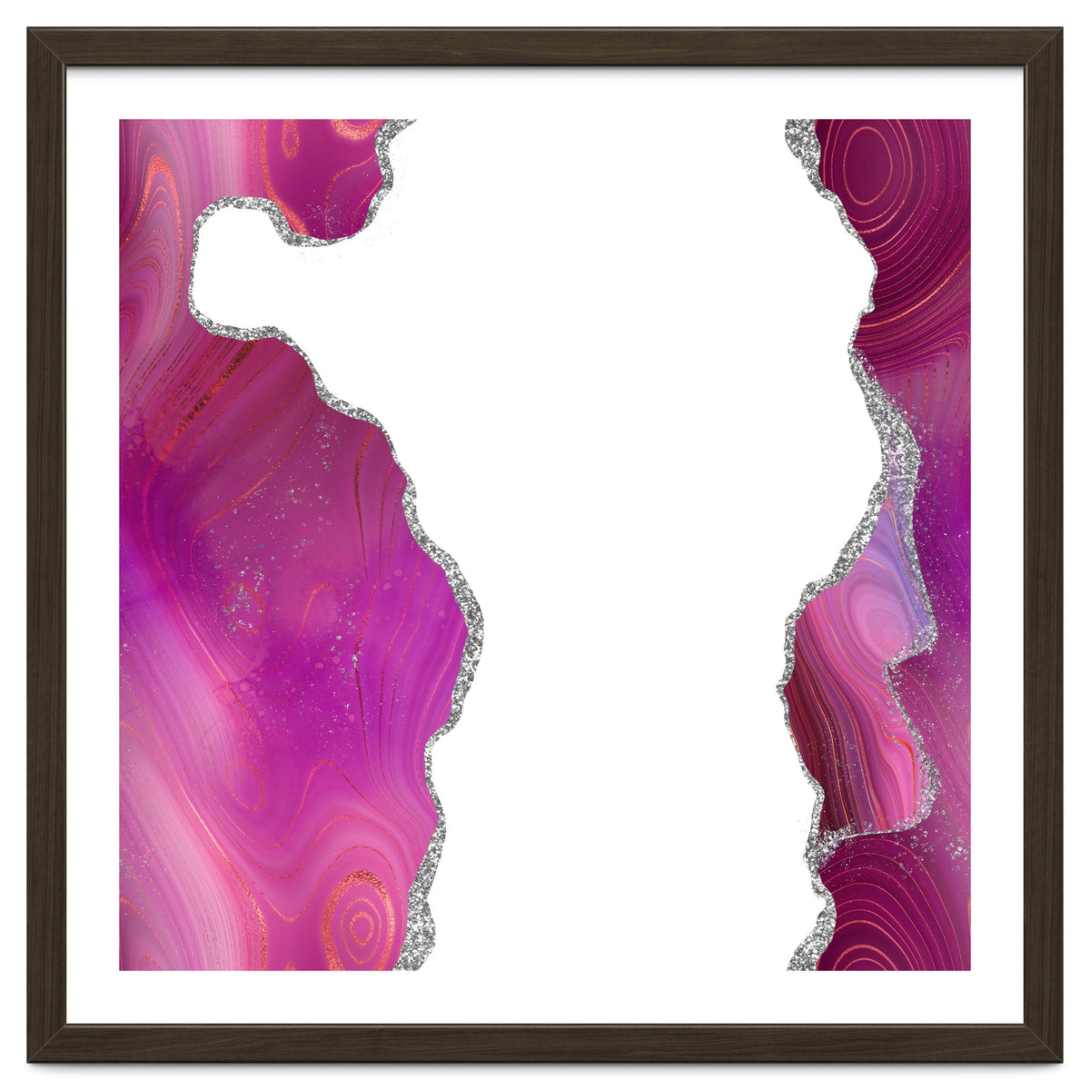 Magenta & Silver Agate Texture 06