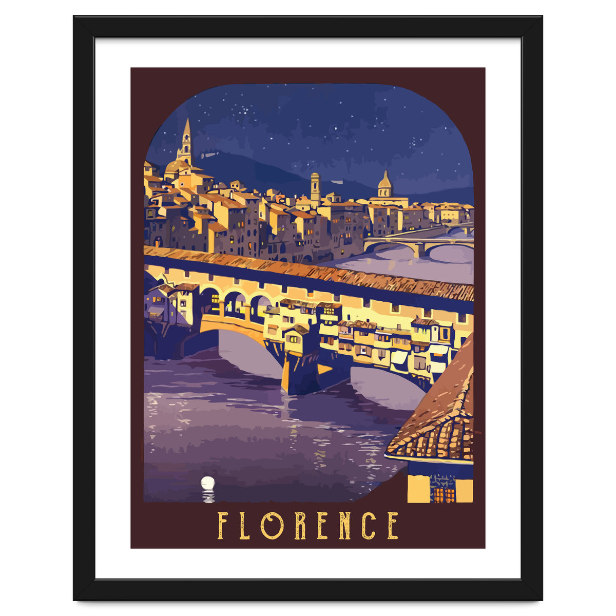 Florence At Night, The Bridge