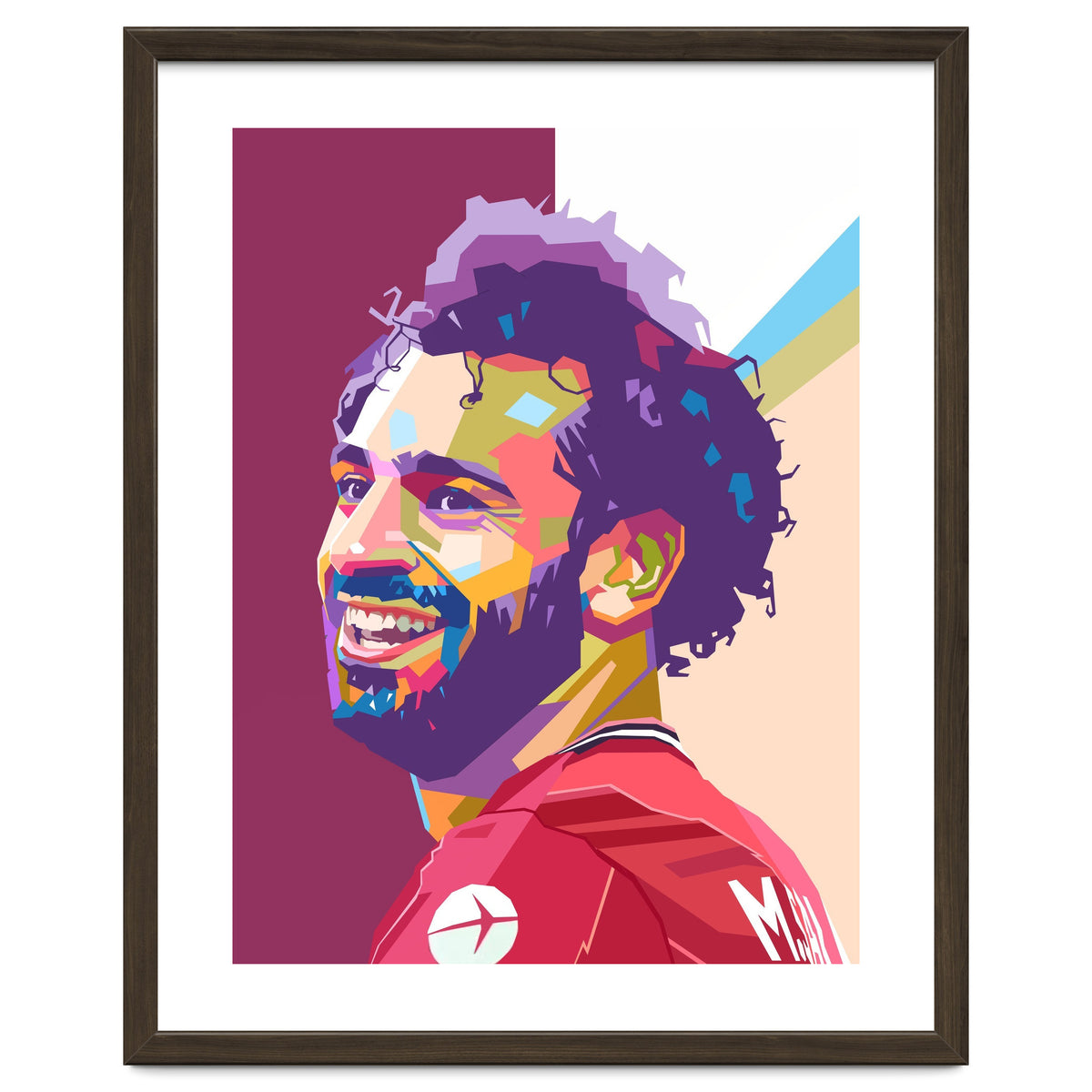 Mohamed Salah pop art portrait