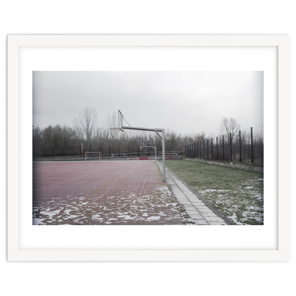 No people basketball court