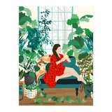 Introspection, Urban Jungle Bohemian Decor Plants, Self Care Plant Lady, Self Love Retrospection Analyse Positivity Mindset Fashion (Print Only) thumbnail