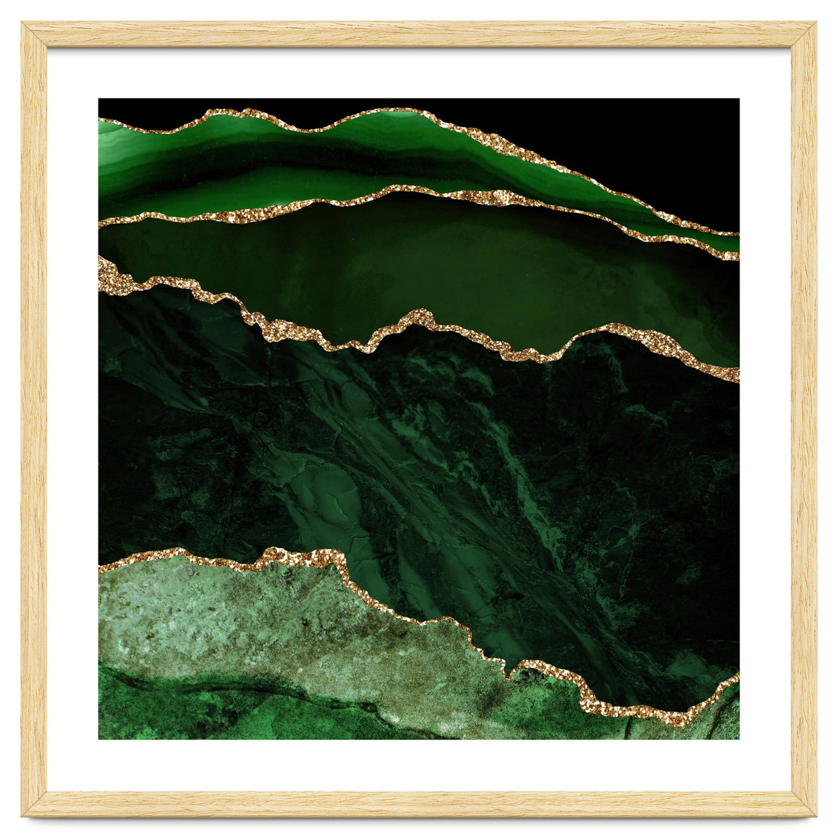 Green & Gold Agate Texture 02