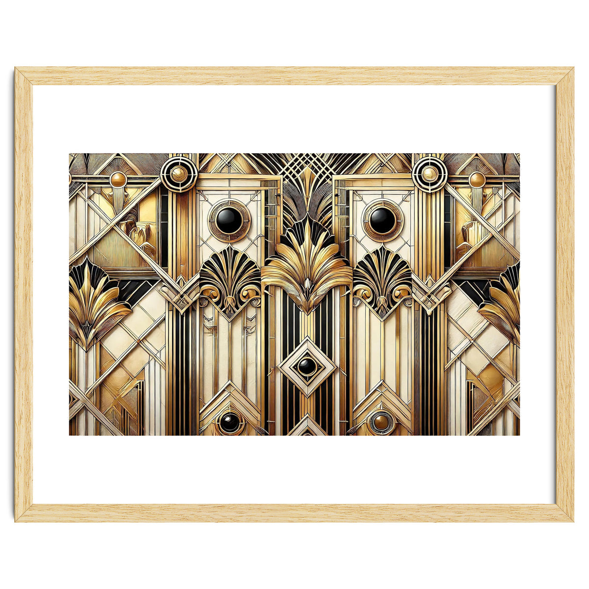 Art Deco Gold Geometric Pattern