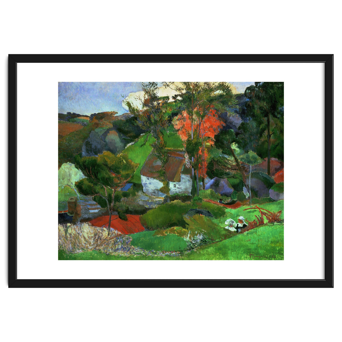 Paul Gauguin / 'Aven running through Pont-Aven', 1888, Oil on canvas.