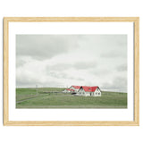 Red roof house on the green hill - Iceland thumbnail