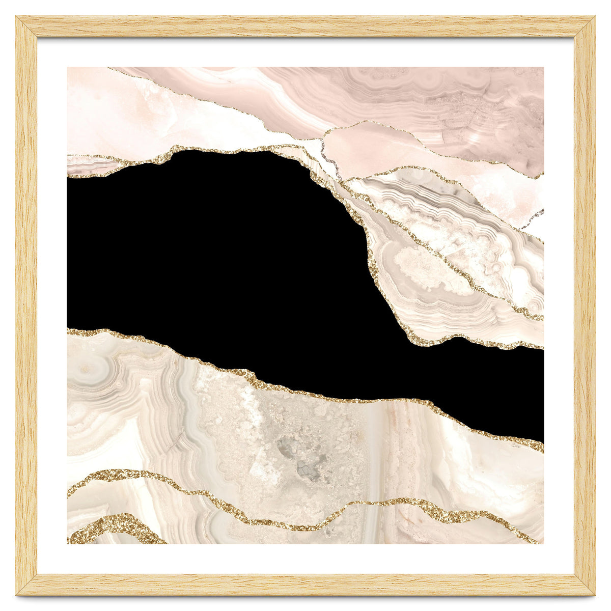 Ivory & Gold Agate Texture 01