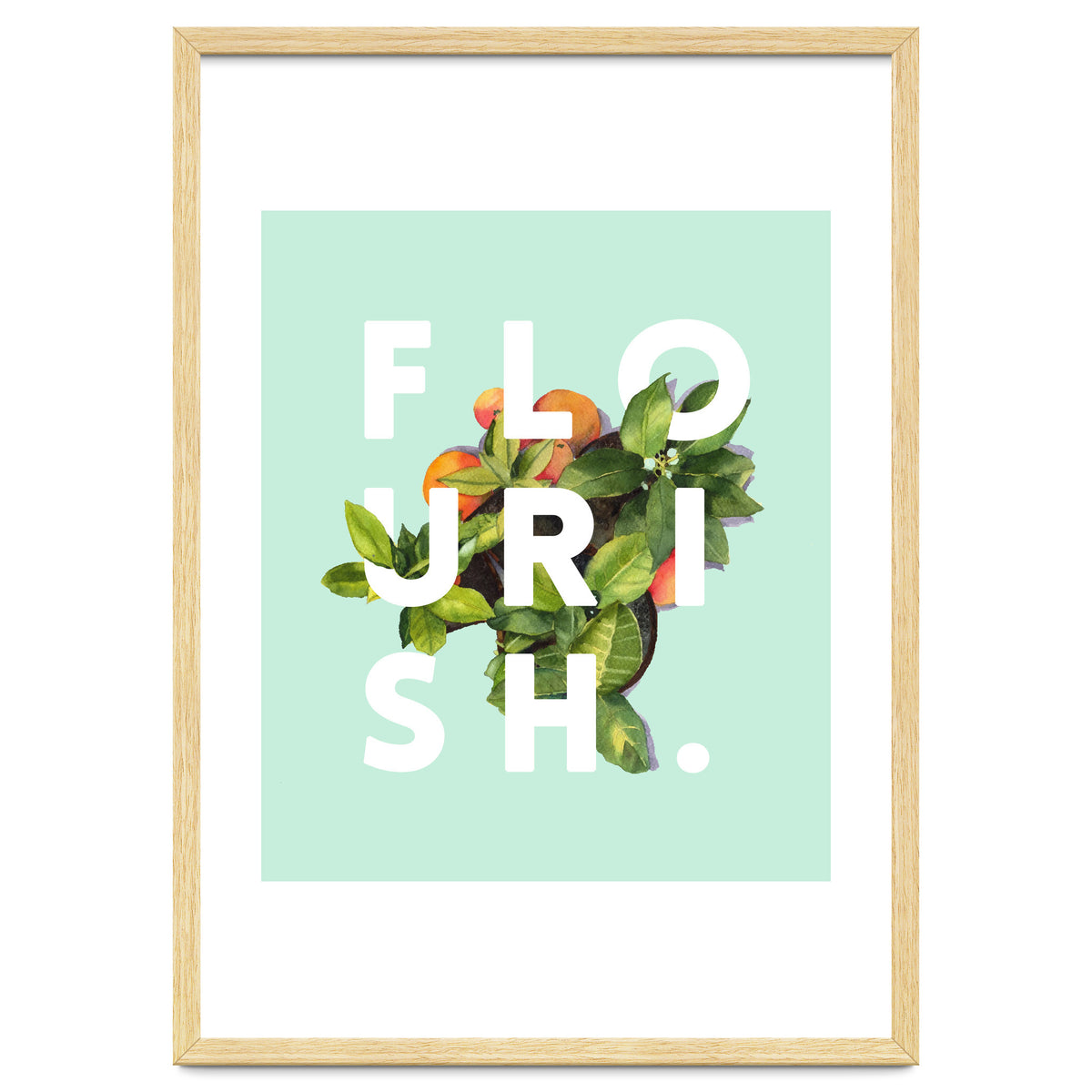 Flourish #society6 #buyart #typography #artprint