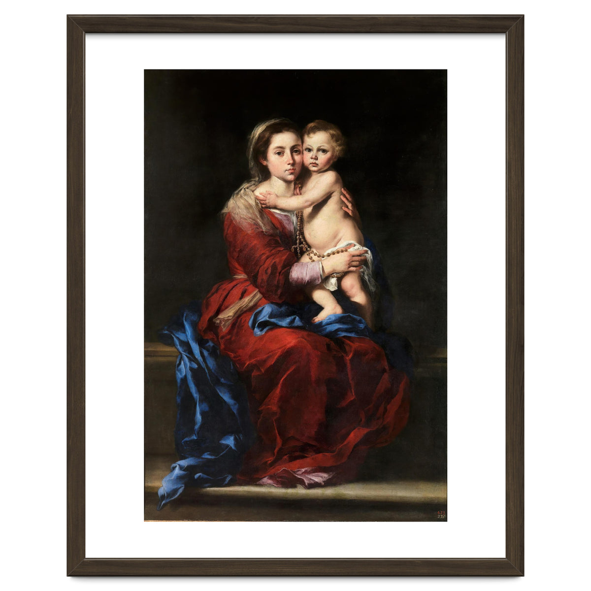 Bartolomé Esteban Murillo / 'Our Lady of the Rosary', 1650-1655, Spanish School, Oil on canvas.