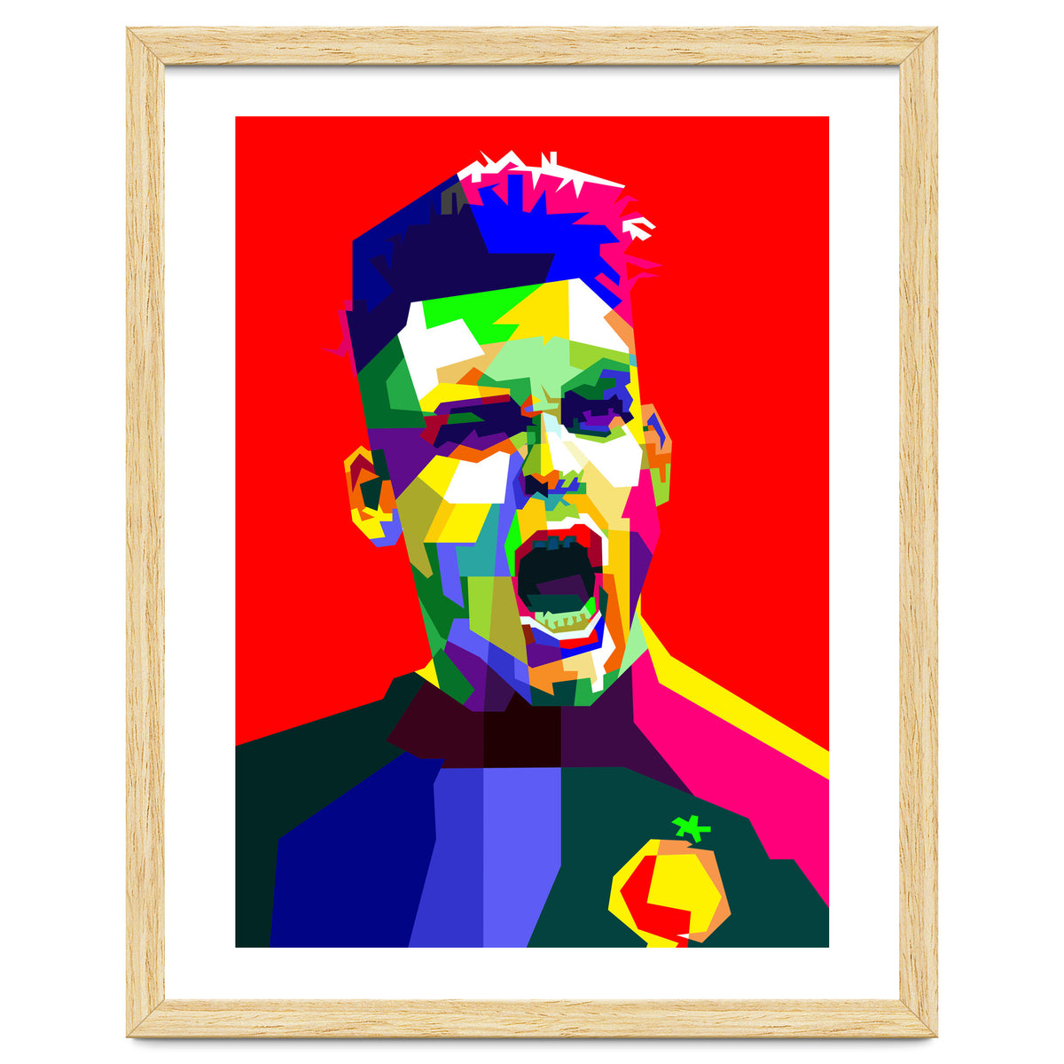 Lautaro Martinez Football Striker Pop Art