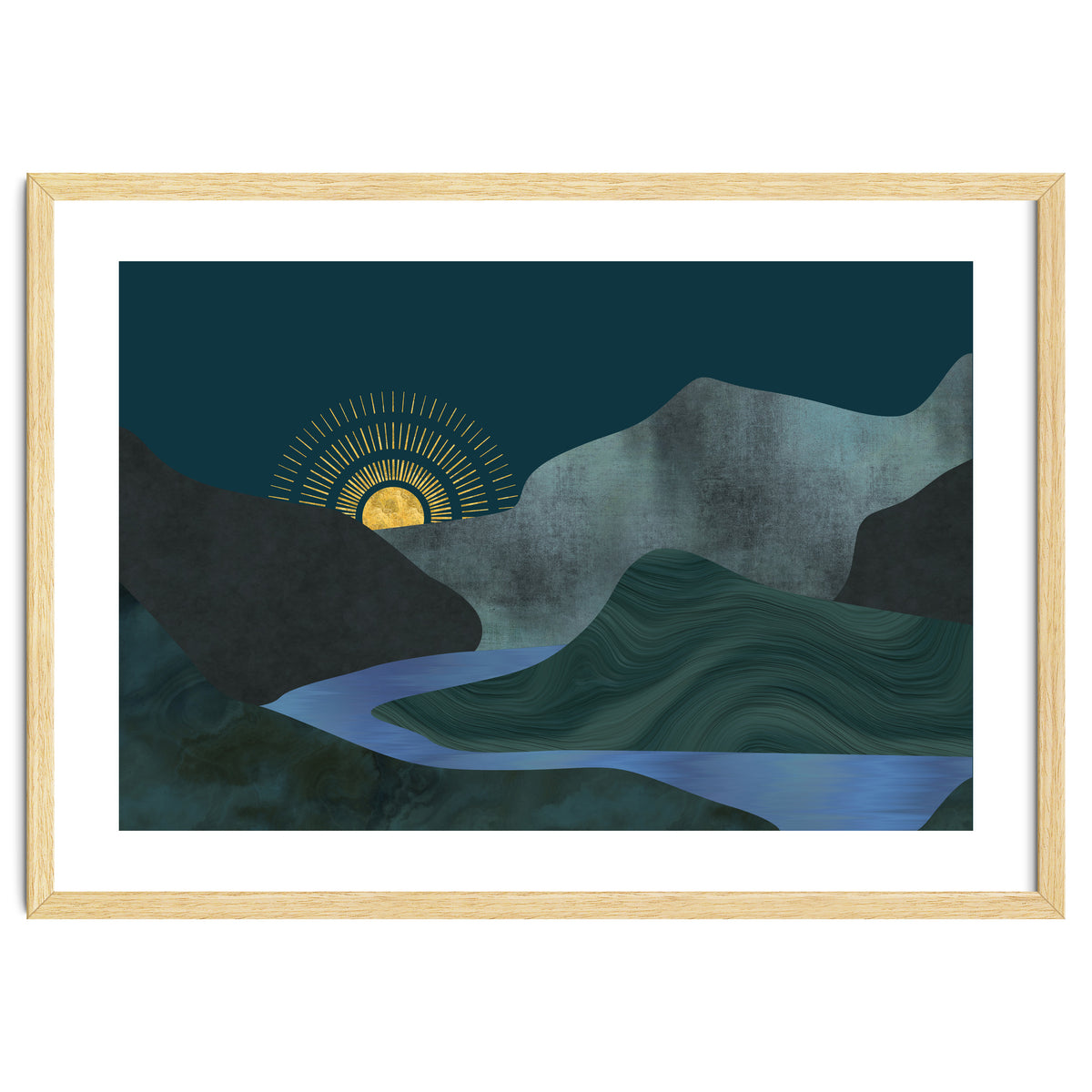 Abstract Landscape Sunrise