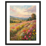 Serene Wildflower Meadow at Sunset Oil Painting thumbnail
