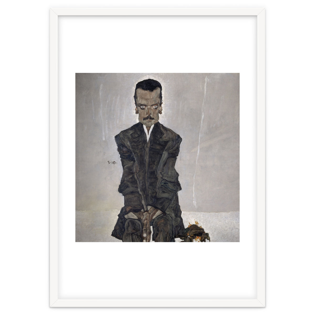 'Portrait of the Publisher Eduard Kosmack', 1910, Oil on canvas. EGON SCHIELE.