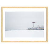 Amusement park in the winter seascape thumbnail