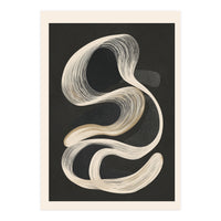 Monochrome Flow Abstract Line Movement (Print Only)