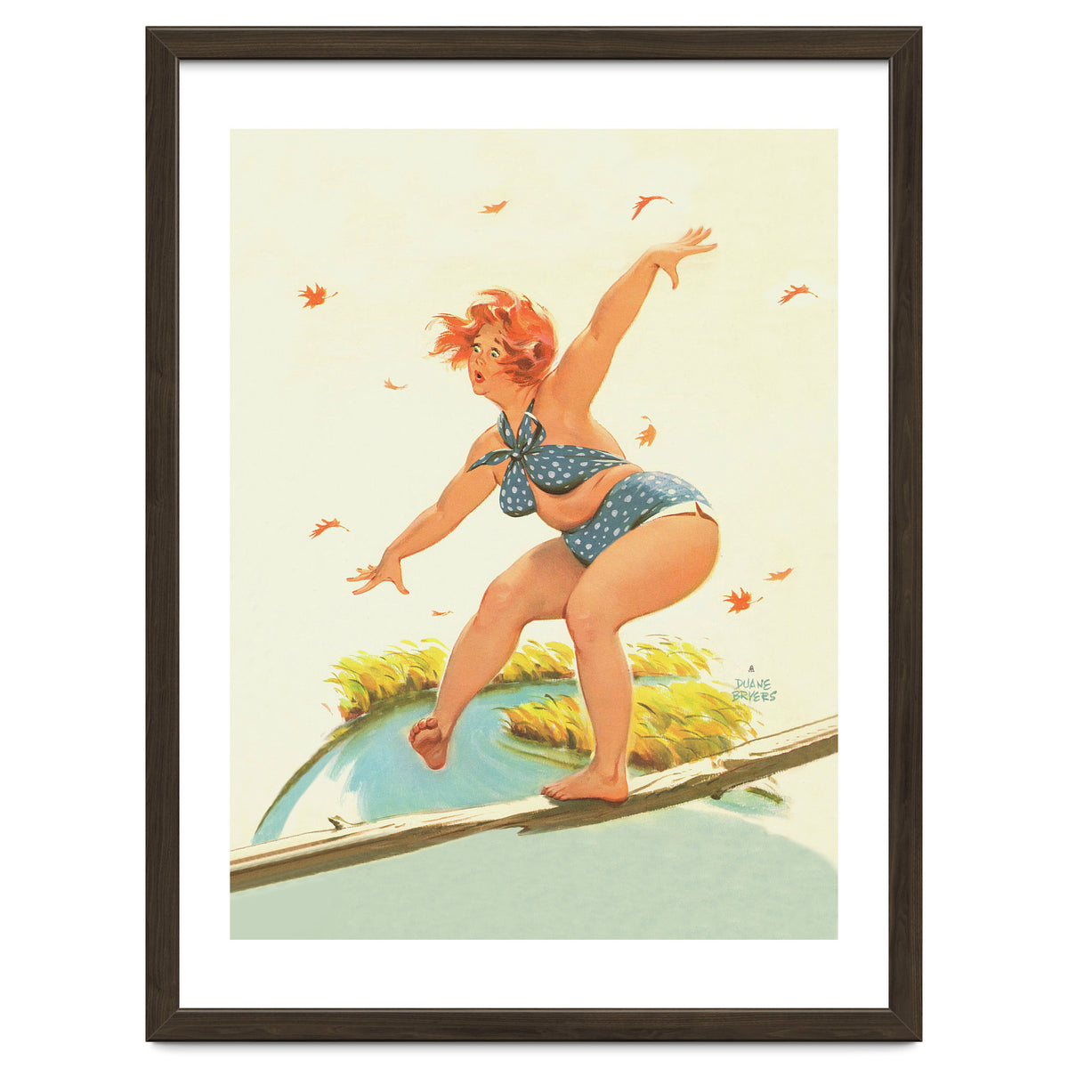 Sudden Wind On A Wooden Beam