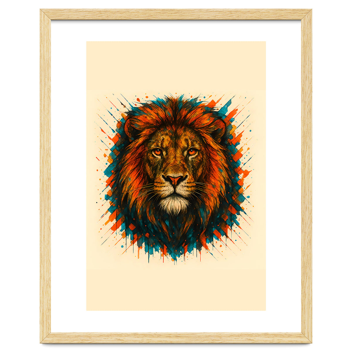Lion Animal Watercolor