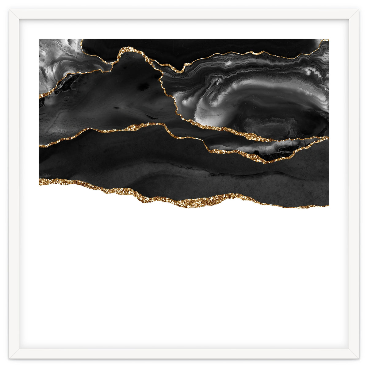 Black & Gold Agate Texture 05