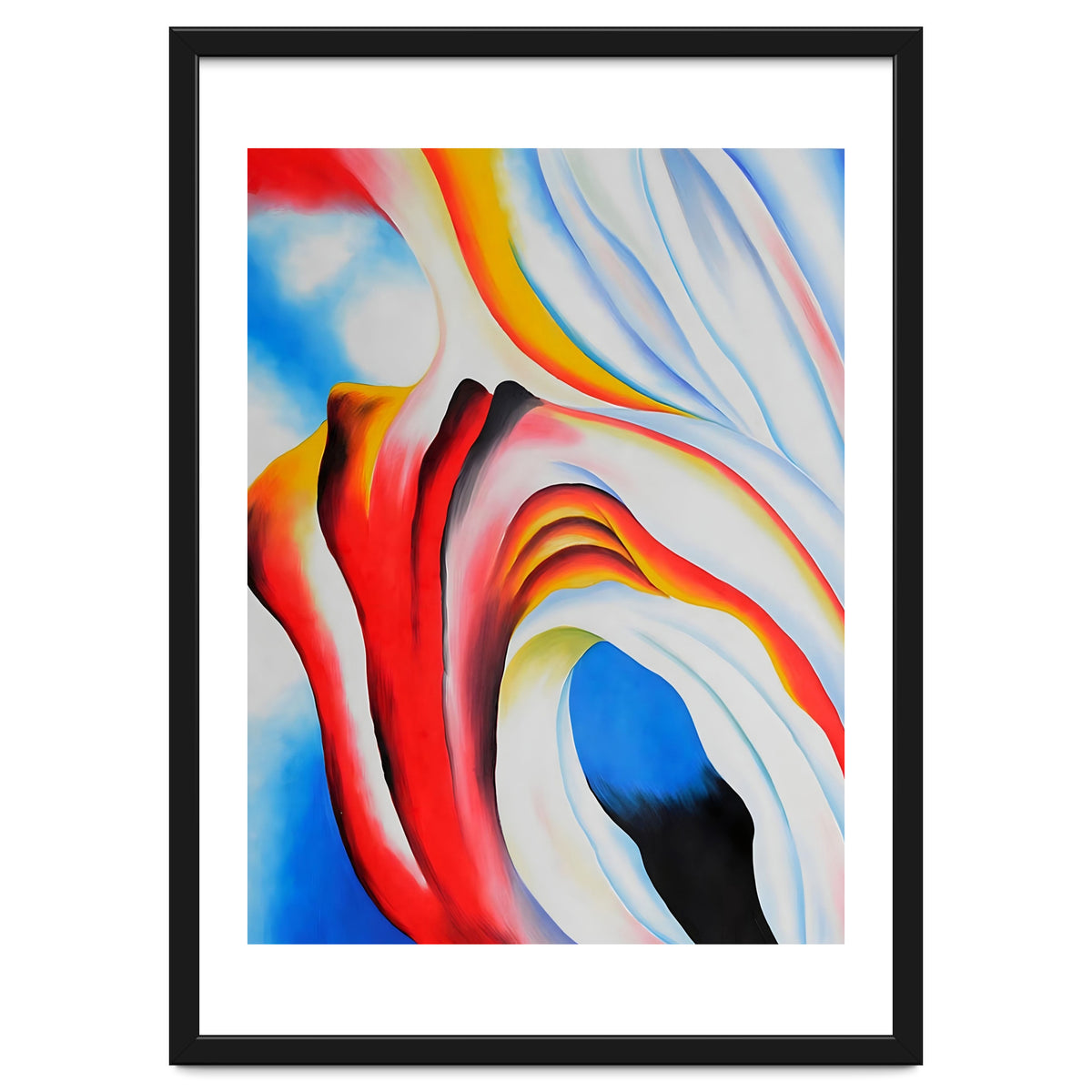 Georgia O’Keeffe – Music, Pink and Blue (1918) | Abstract Modernist Harmony of Color and Emotion