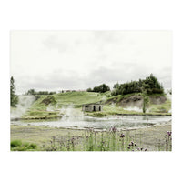 A natural hot spring bath - Iceland  (Print Only)