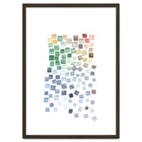 Watercolor Geometric Square Shapes Blue thumbnail
