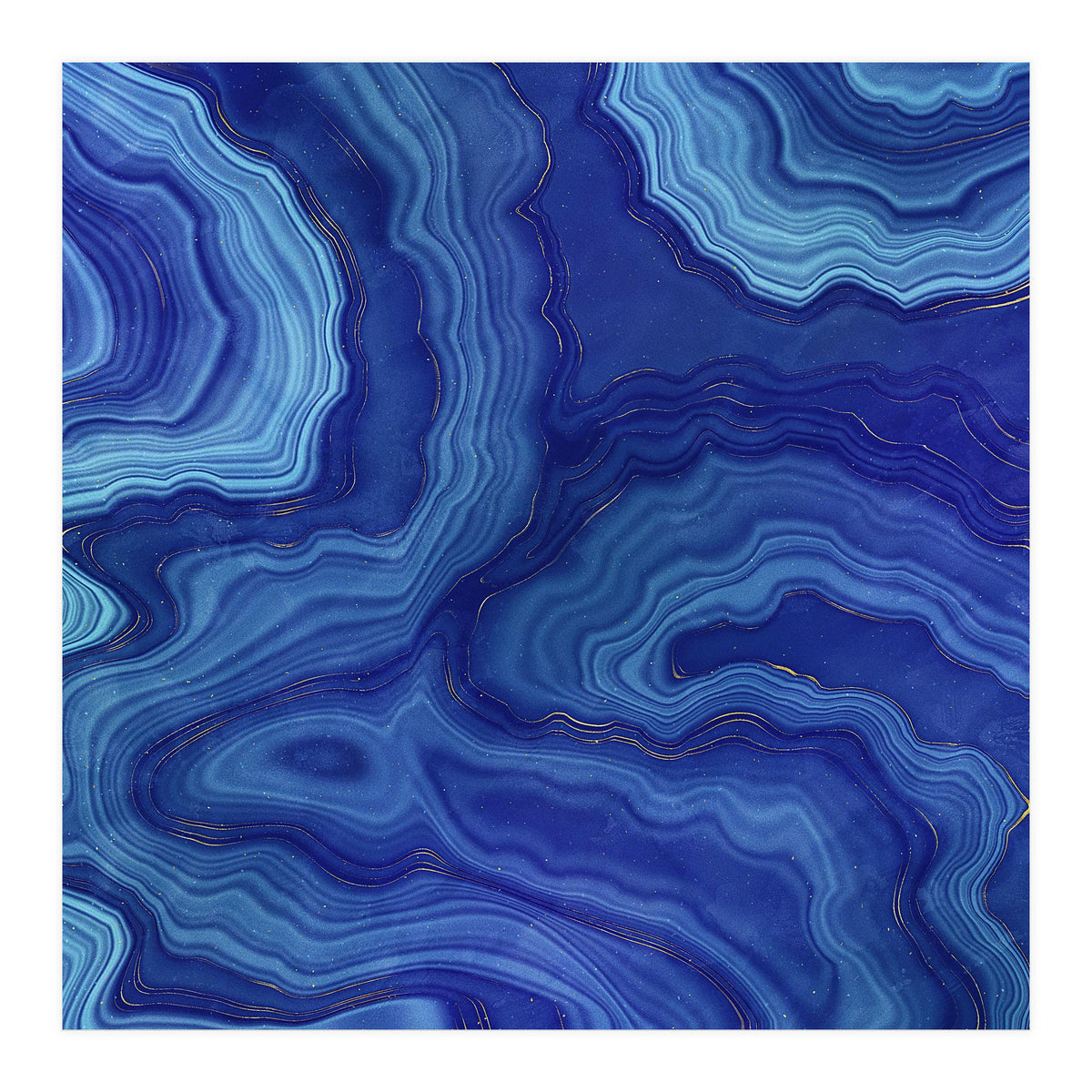 Blue Agate Texture 05 (Print Only)