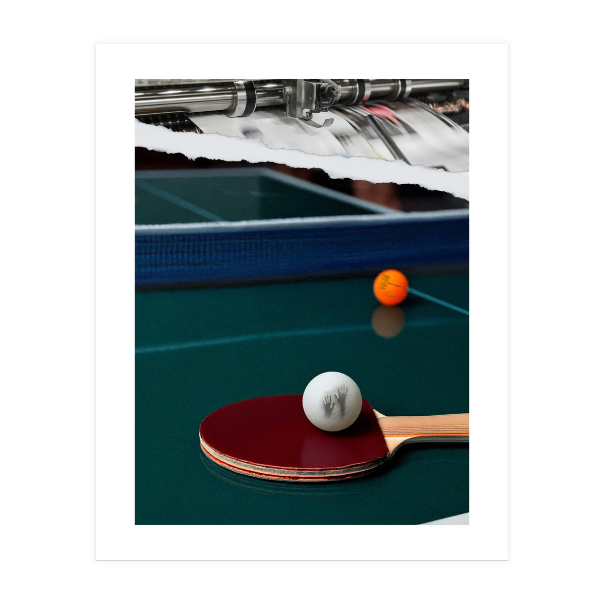 The Serve And Spin (Print Only)