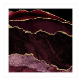 Burgundy & Gold Agate Texture 02  (Print Only) thumbnail