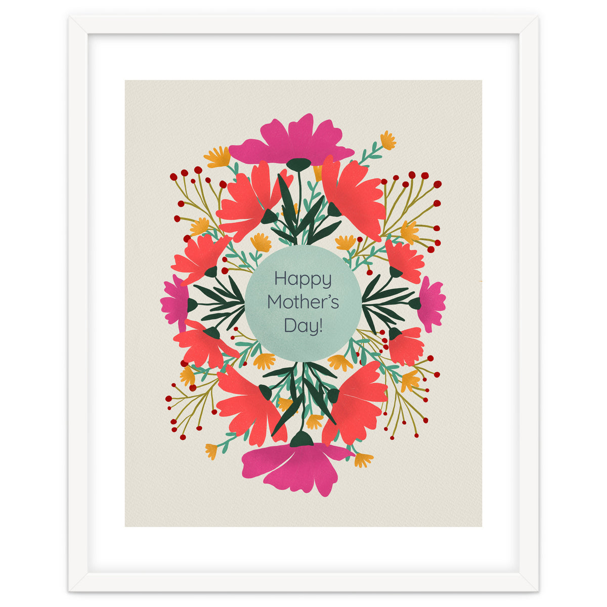 Happy mother's day floral design