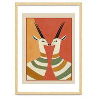 Two Gazelles In Stillness