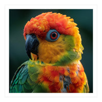Sun Conure Parrot Close Up Eye  (Print Only)