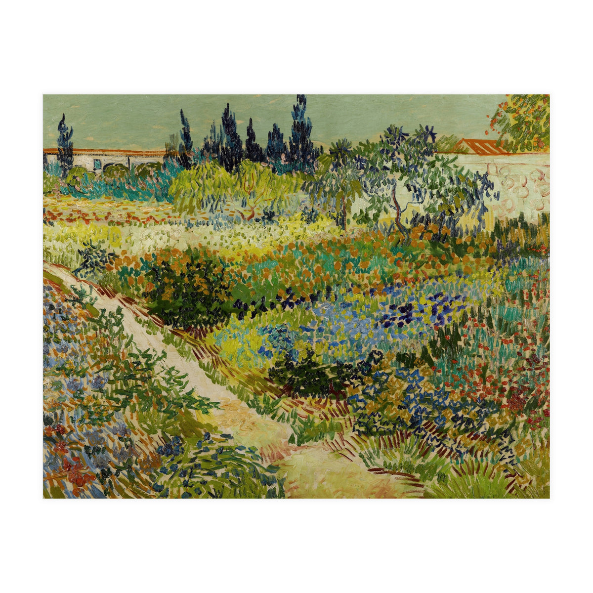 Vincent van Gogh – Garden at Arles | Vibrant Post-Impressionist Wall Art (Print Only)